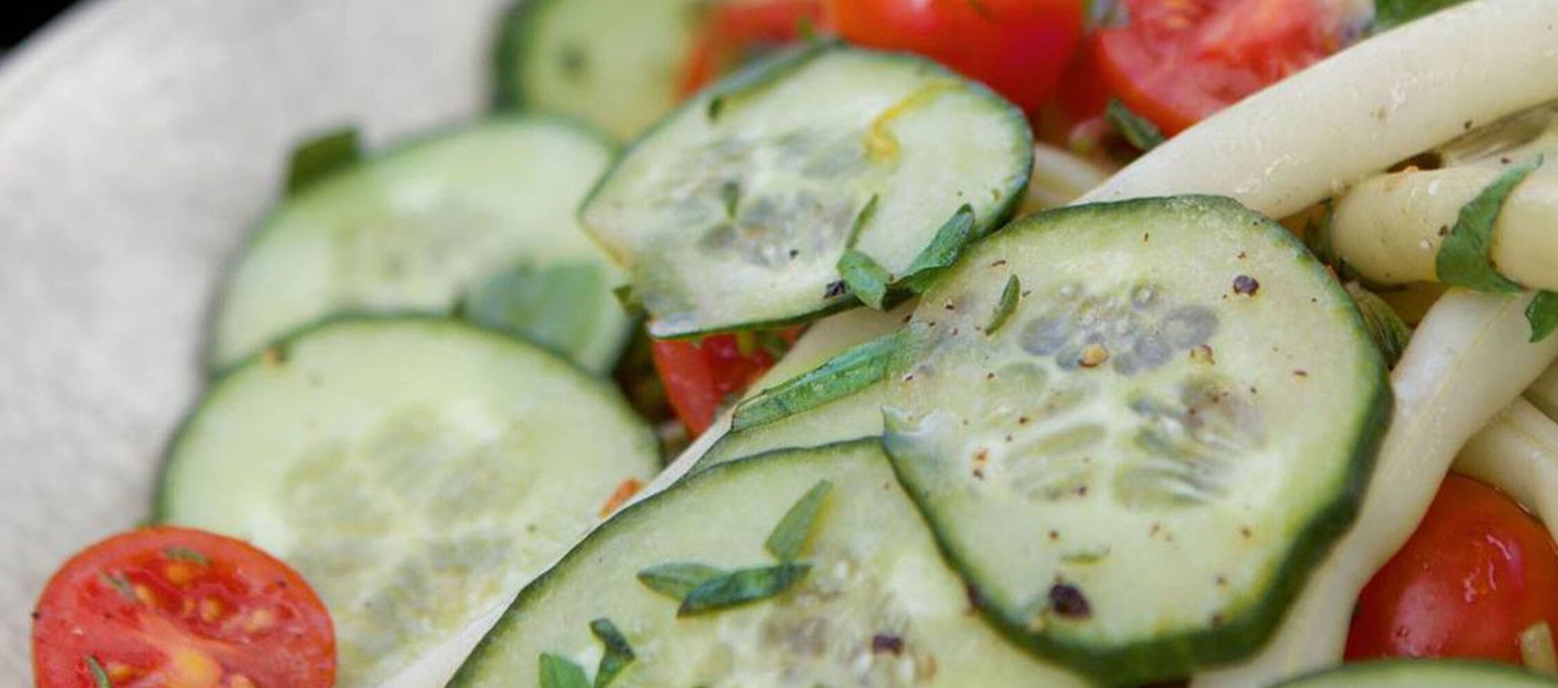 Rezept Bohnen-Gurken Salat mit Tomaten